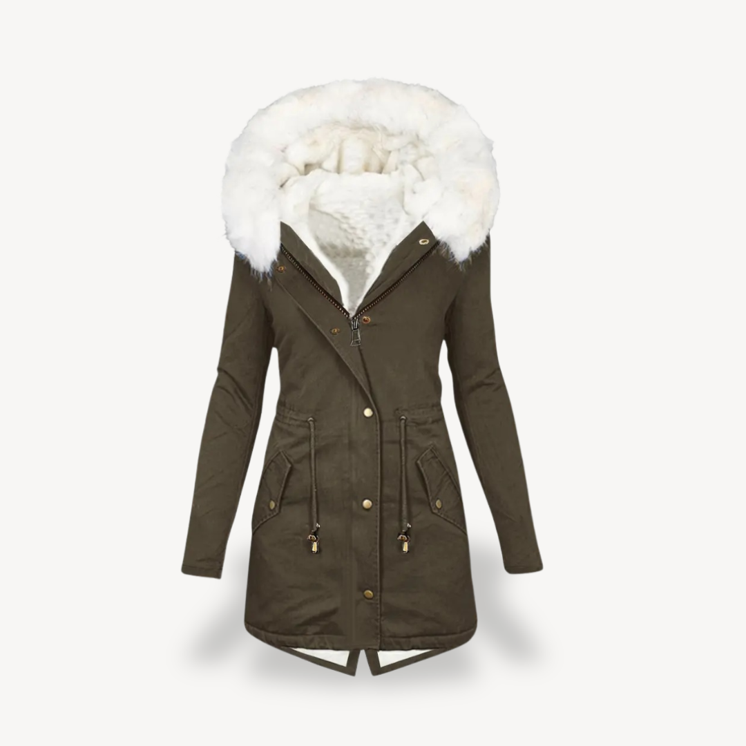 Women's Faux Fur Hooded Parka Jacket | Loravelle