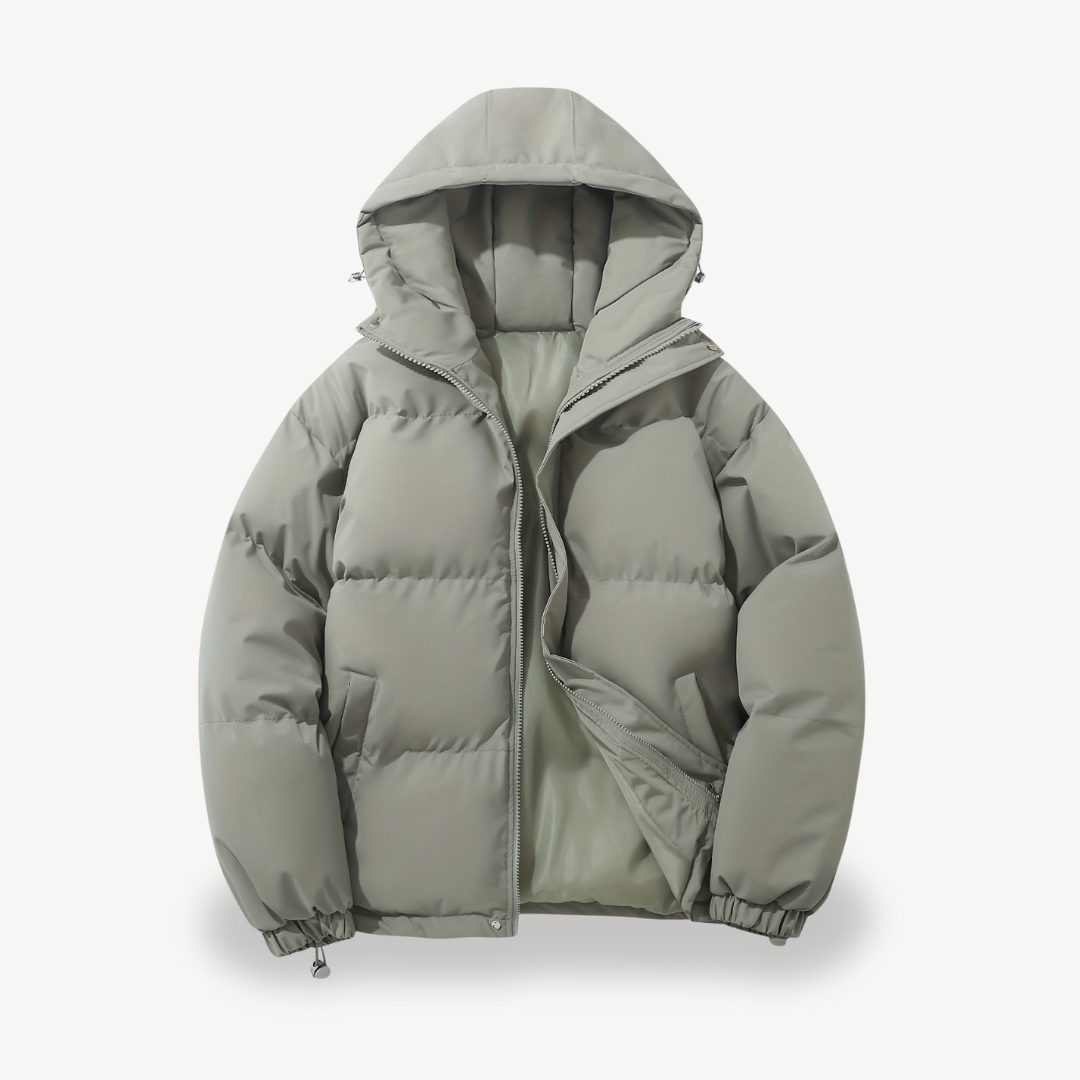 Men's Insulated Puffer Jacket with Hood | Loravelle