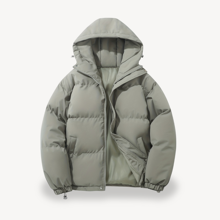 Men's Insulated Puffer Jacket with Hood | Loravelle