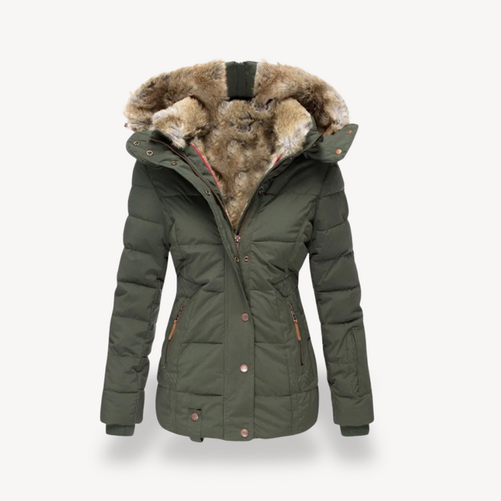 Women's Faux Fur Lined Puffer Jacket | Loravelle