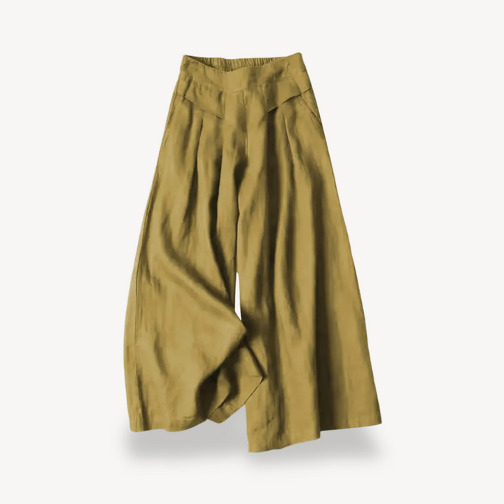 Women's Wide-Legged Linen Culottes | Loravelle