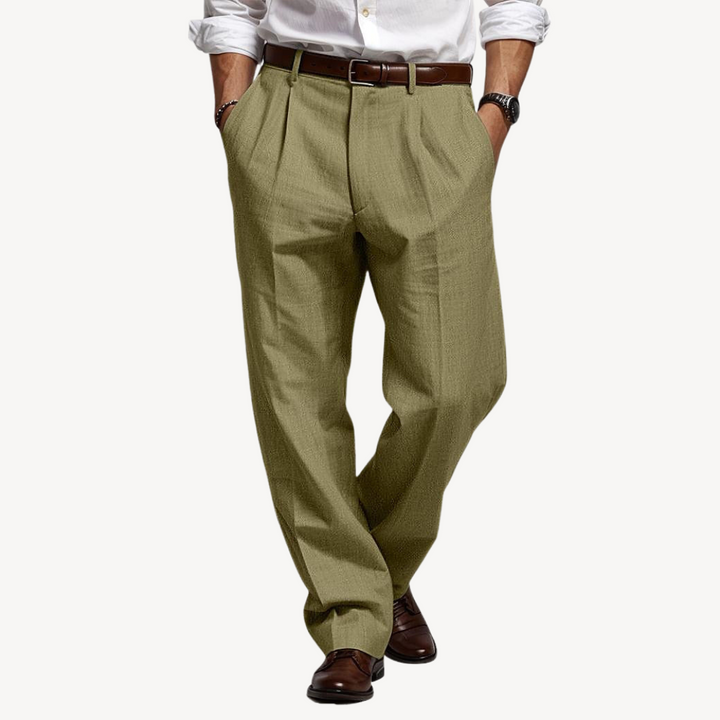 Men's Pleated Dress Pants | Loravelle