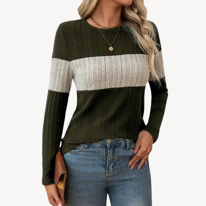 Striped Long Sleeve Top for Women | Loravelle