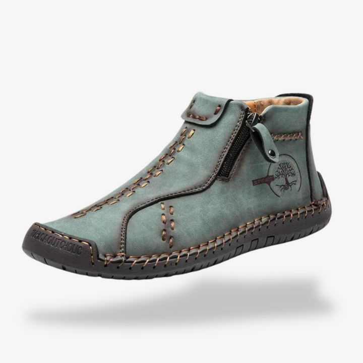 Men's Orthopedic Leather Zipper Boots | Loravelle