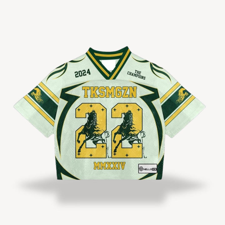 Mesh Football Jersey Men Retro Style | Loravelle