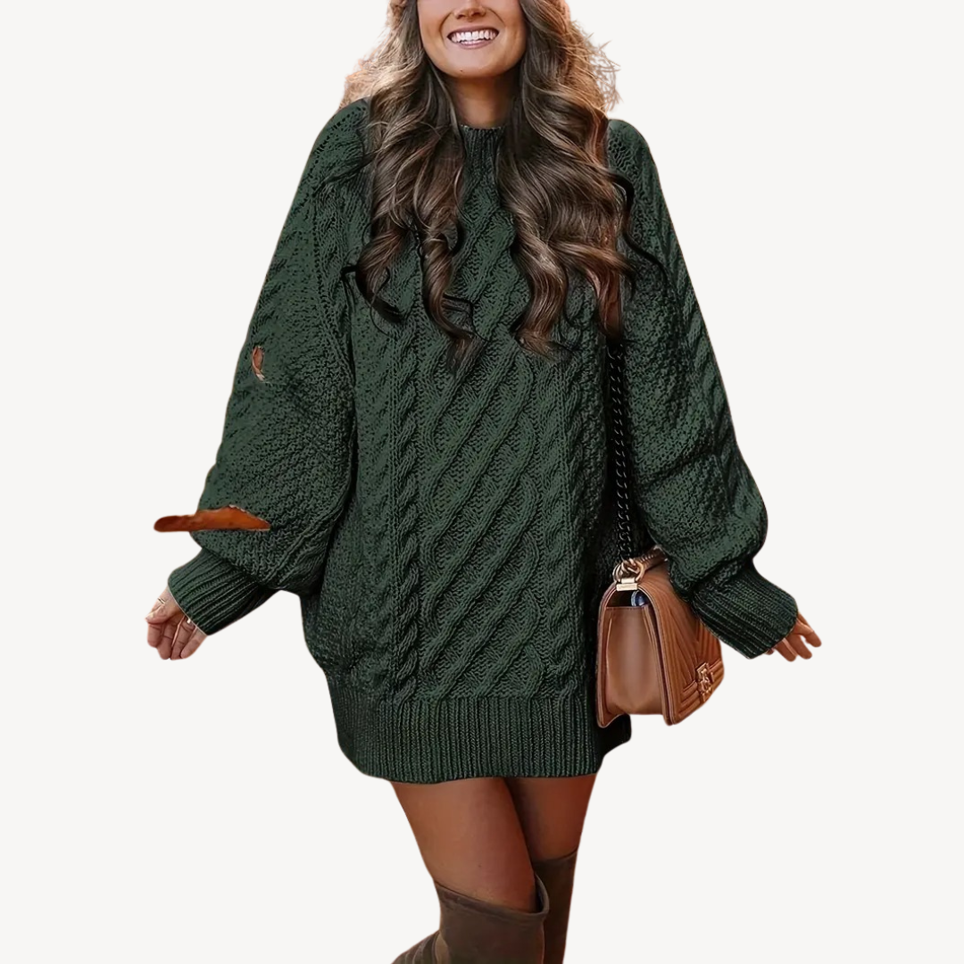 Cable Knit Sweater Dress for Women | Loravelle