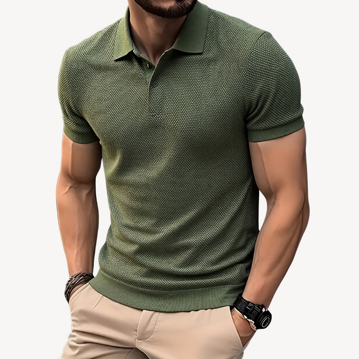 Men's Knit Polo Shirt - Casual & Comfortable | Loravelle