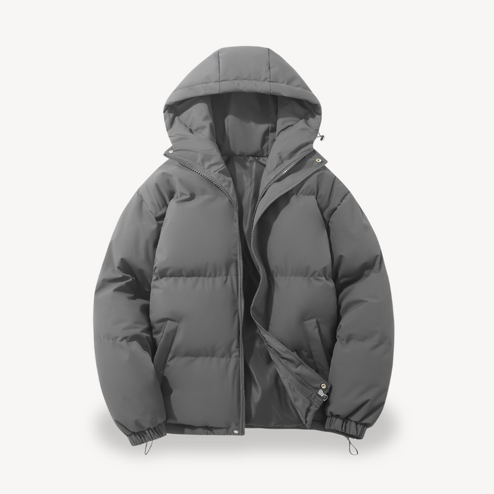 Men's Insulated Puffer Jacket with Hood | Loravelle