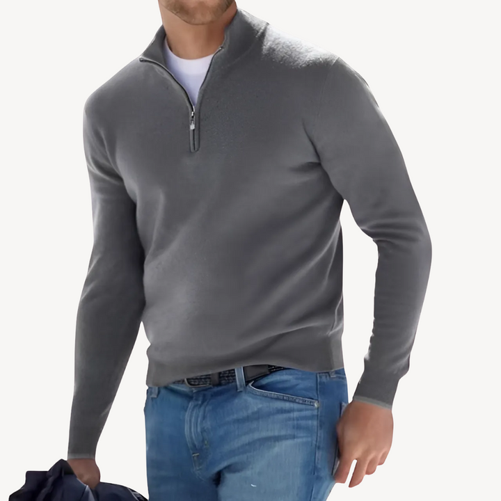 Men's Zip-Up Sweater | Loravelle