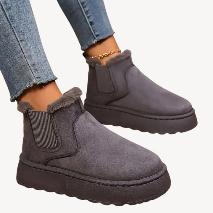 Women's Orthopedic Faux Fur Ankle Boots | Loravelle