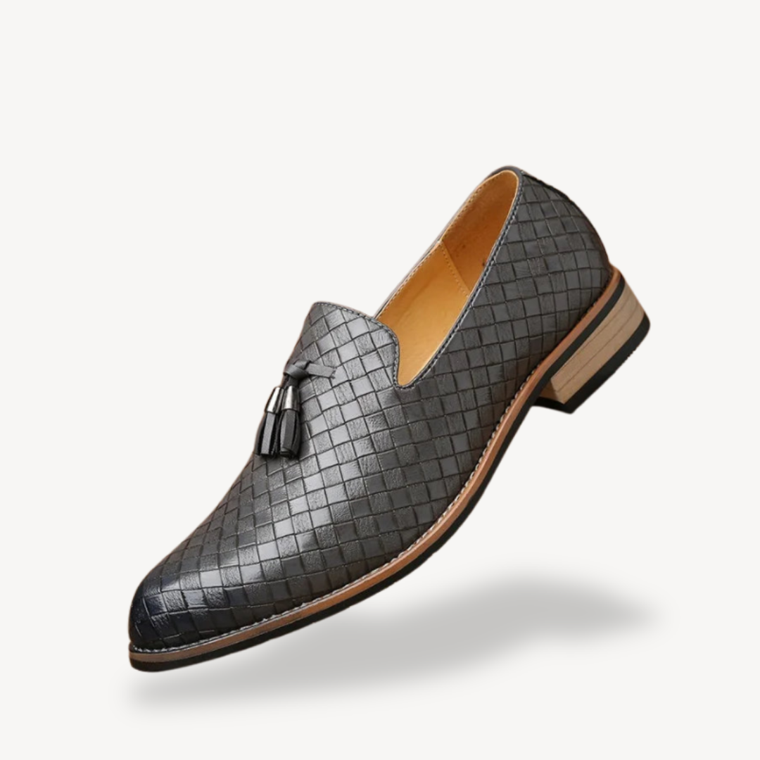 Men's Orthopedic Loafers Woven Tassel Slip-Ons | Loravelle