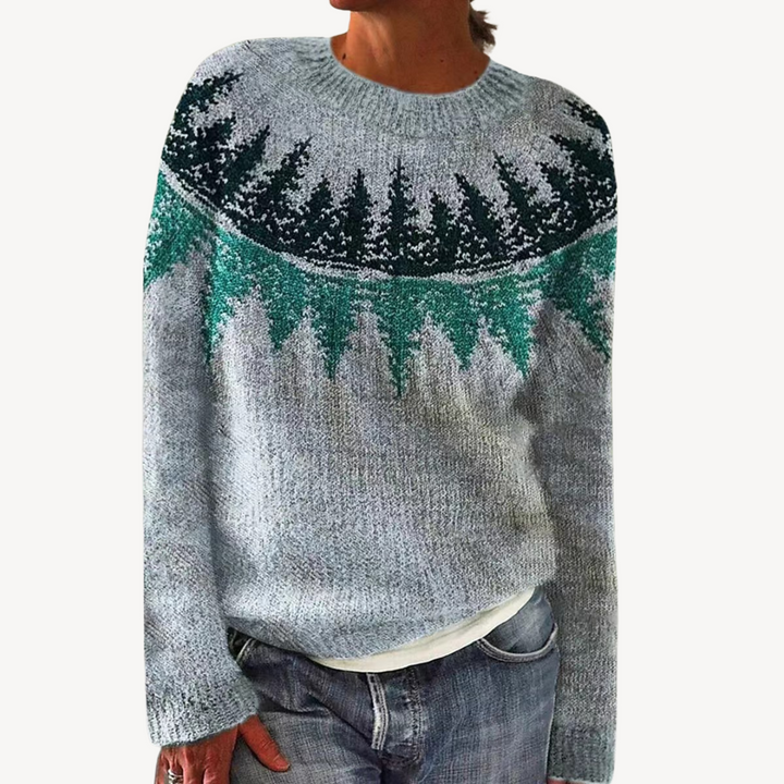 Embroidered Floral Sweater for Women | Loravelle