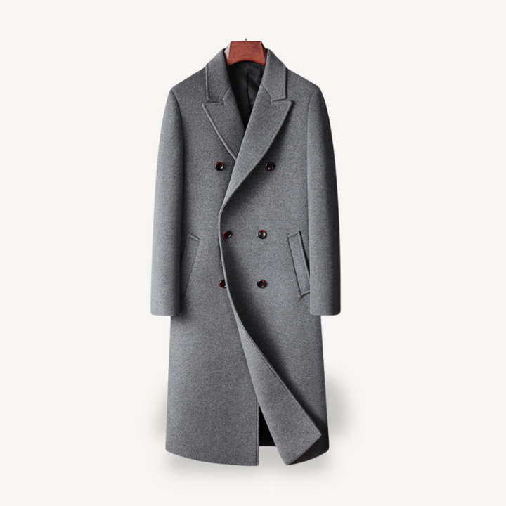 Men’s Wool Double-Breasted Coat | Loravelle