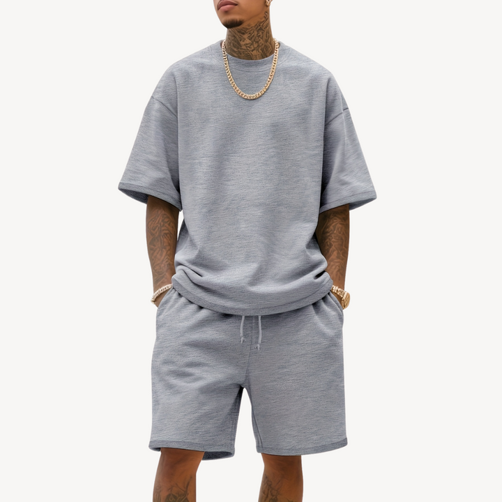 Men's Cotton Blend Short Set | Loravelle