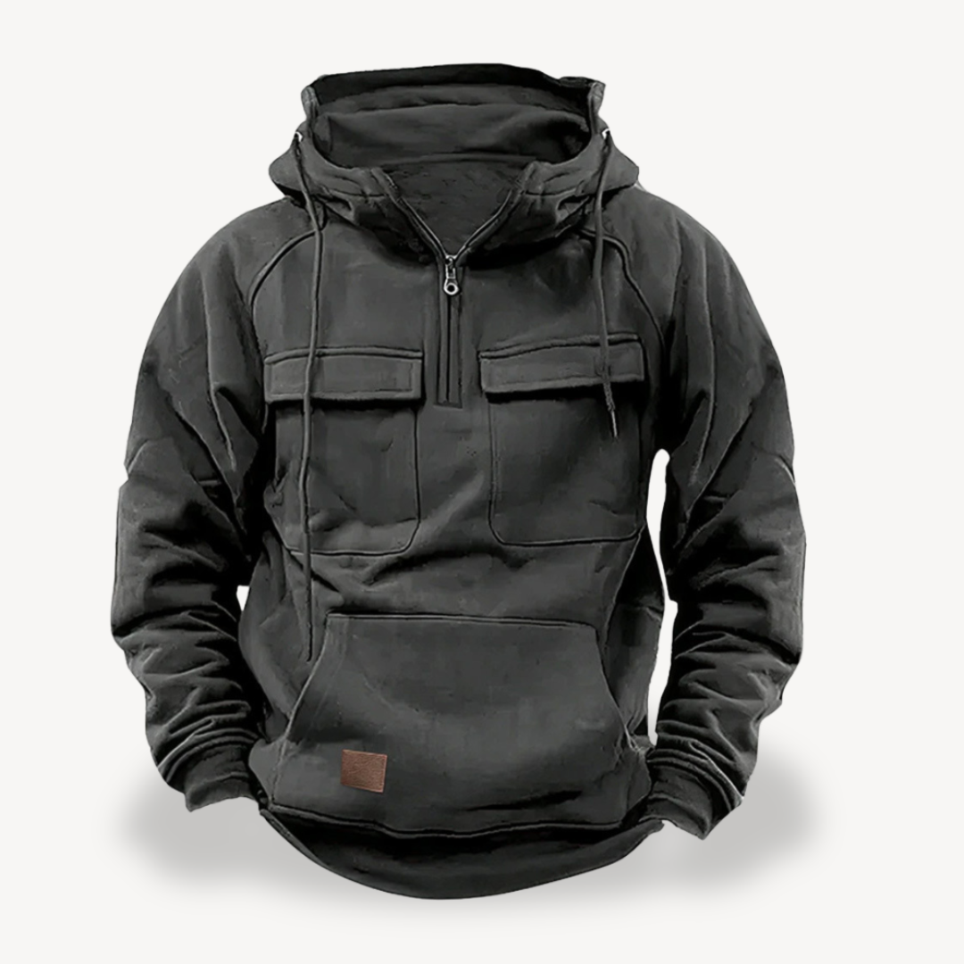 Men's Fleece Cargo Hoodie | Loravelle
