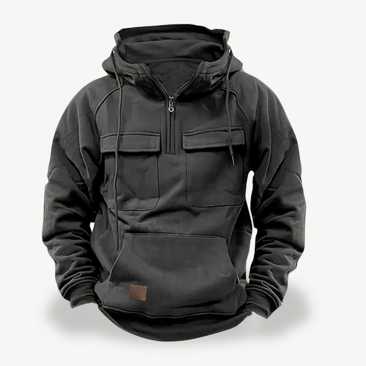 Men's Fleece Cargo Hoodie | Loravelle