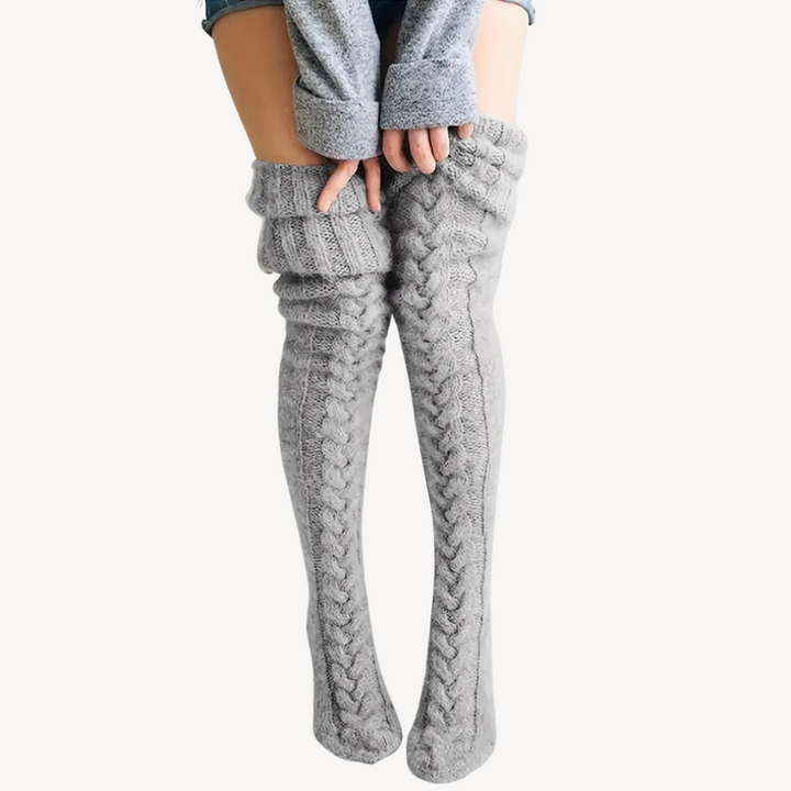 Women’s Knit Thigh-High Socks | Loravelle