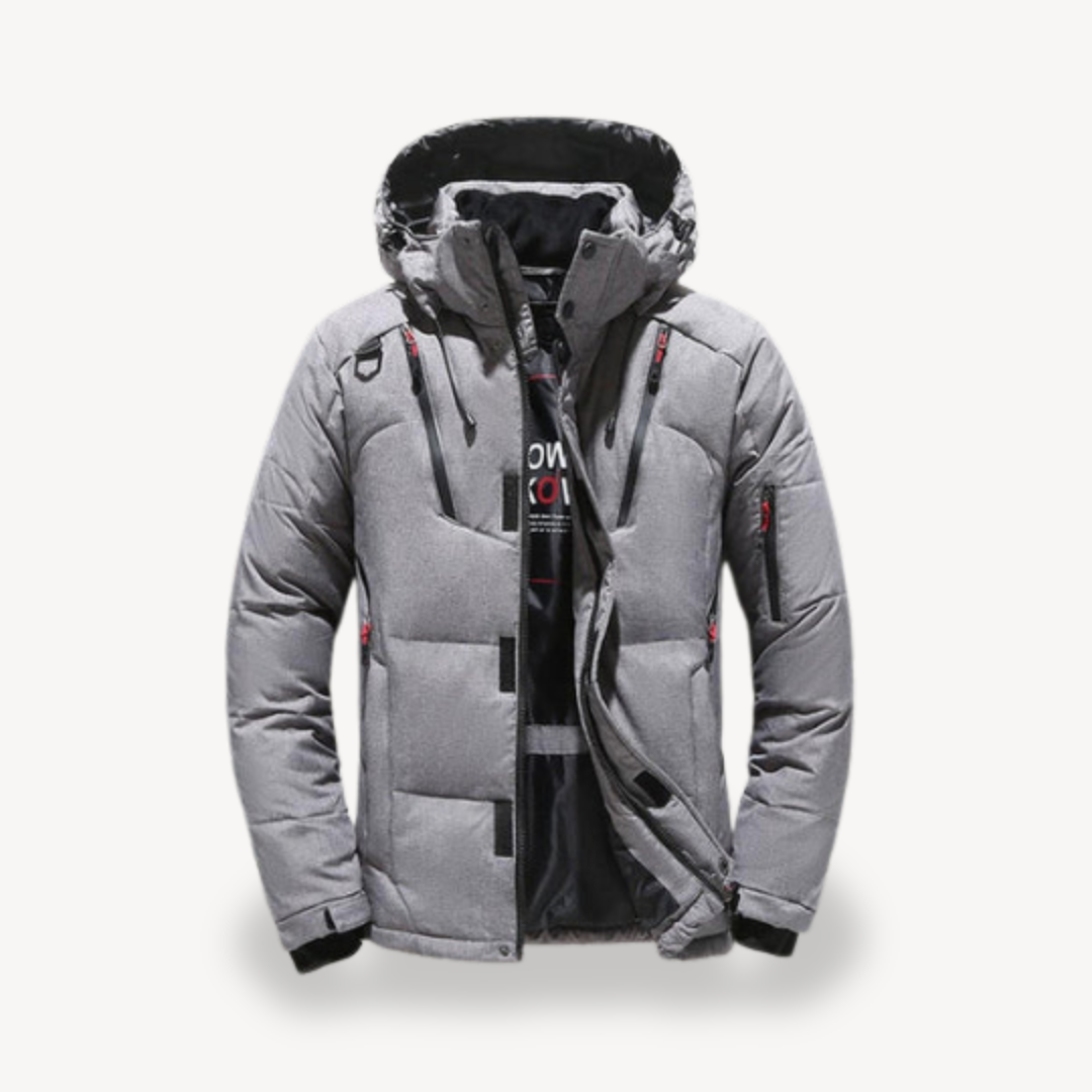 Men’s Winter Puffer Jacket with Hood | Loravelle