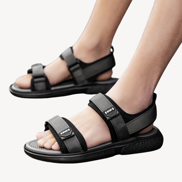 Fabric Adjustable Orthopedic Strap Sandals Men | Loravelle