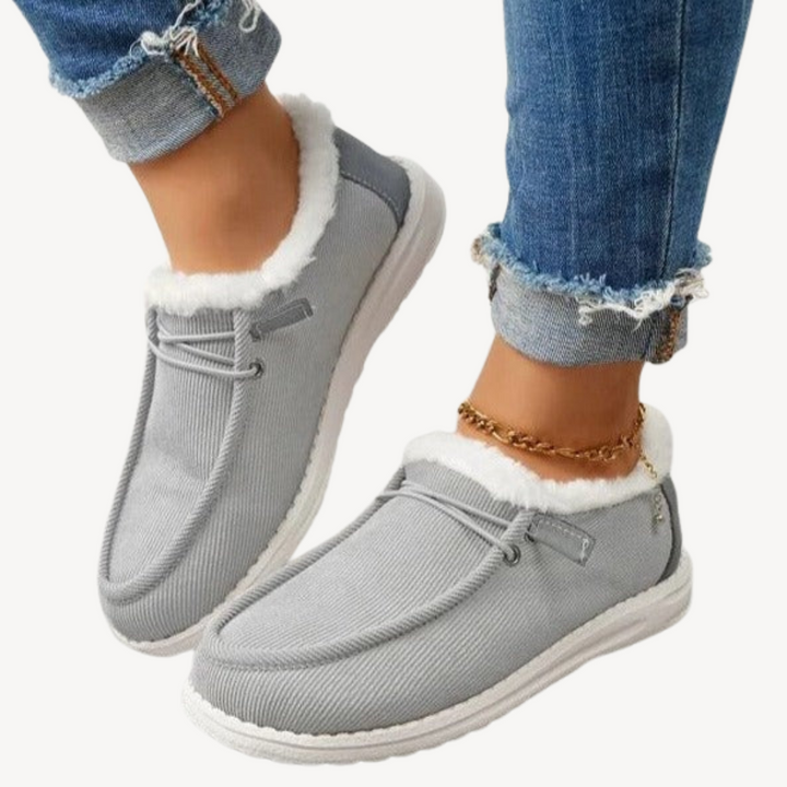 Women’s Orthopedic Slip-On Shoes – Fleece Lining | Loravelle
