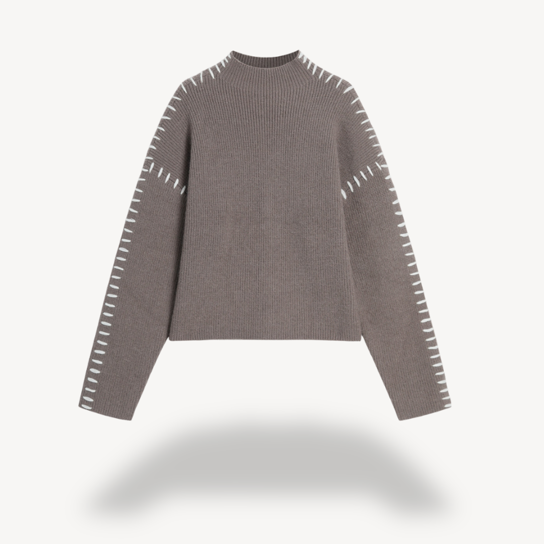 Women's Knit Stitch Detail Sweater | Loravelle