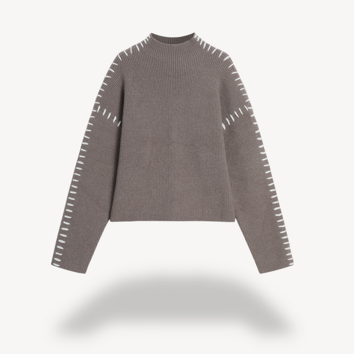 Women's Knit Stitch Detail Sweater | Loravelle