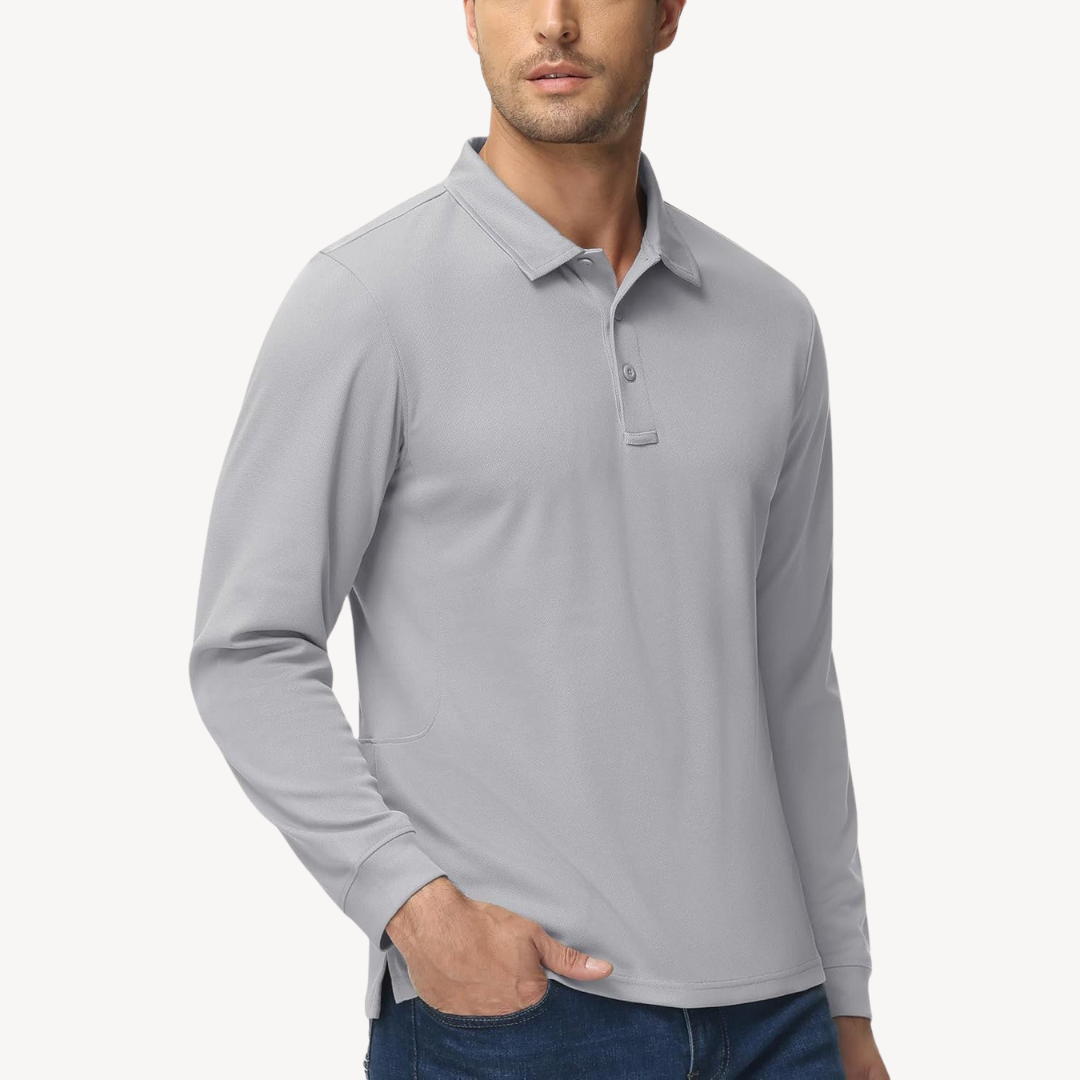 Men's Long Sleeve Polo Shirt | Loravelle