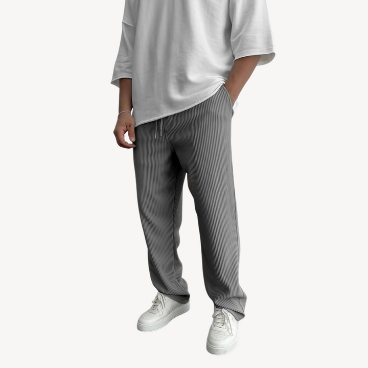 Men's Ribbed Drawstring Pants | Loravelle