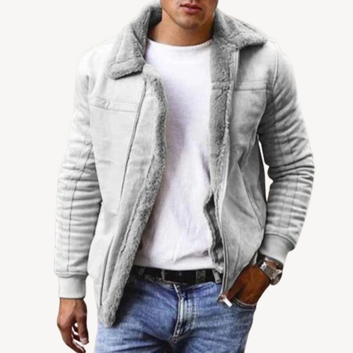 Men’s Faux Shearling Jacket | Loravelle