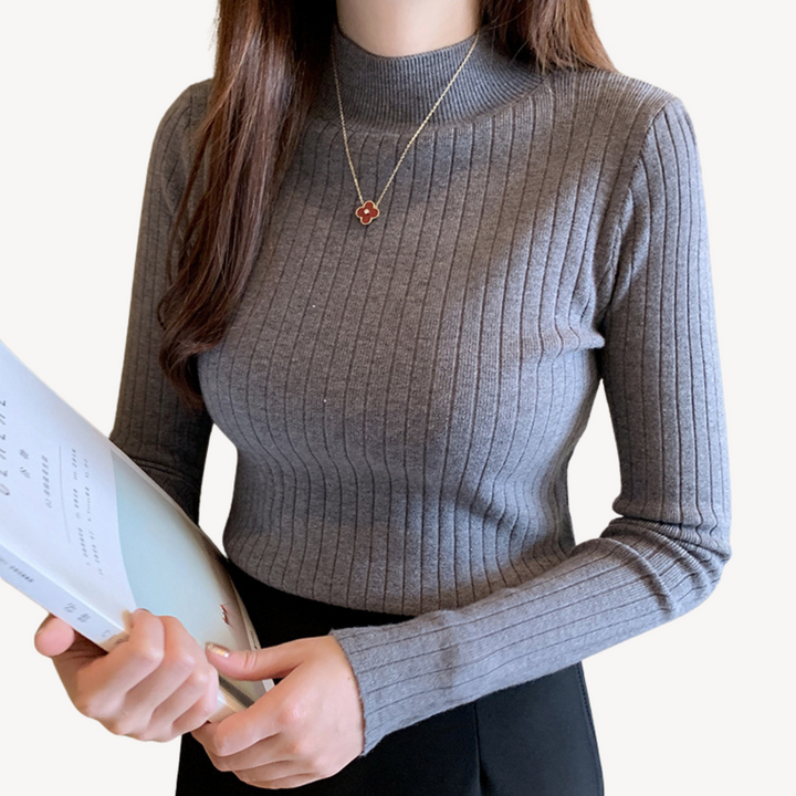 Ribbed Turtleneck Sweater for Women | Loravelle