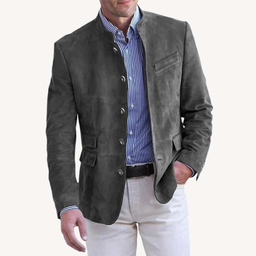 Men's Casual Button Blazer Jacket | Loravelle