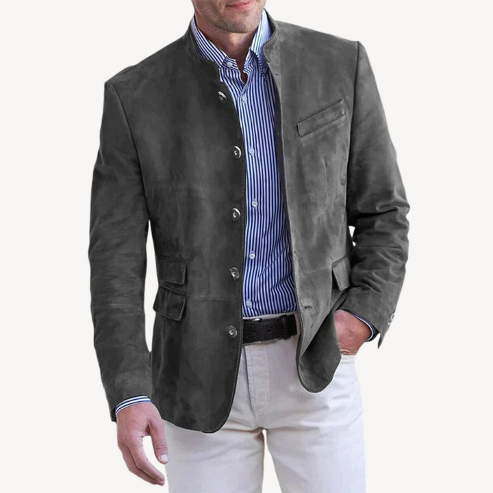 Men's Casual Button Blazer Jacket | Loravelle