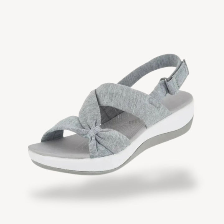 Orthopedic Women's Fabric Platform Sandals | Loravelle