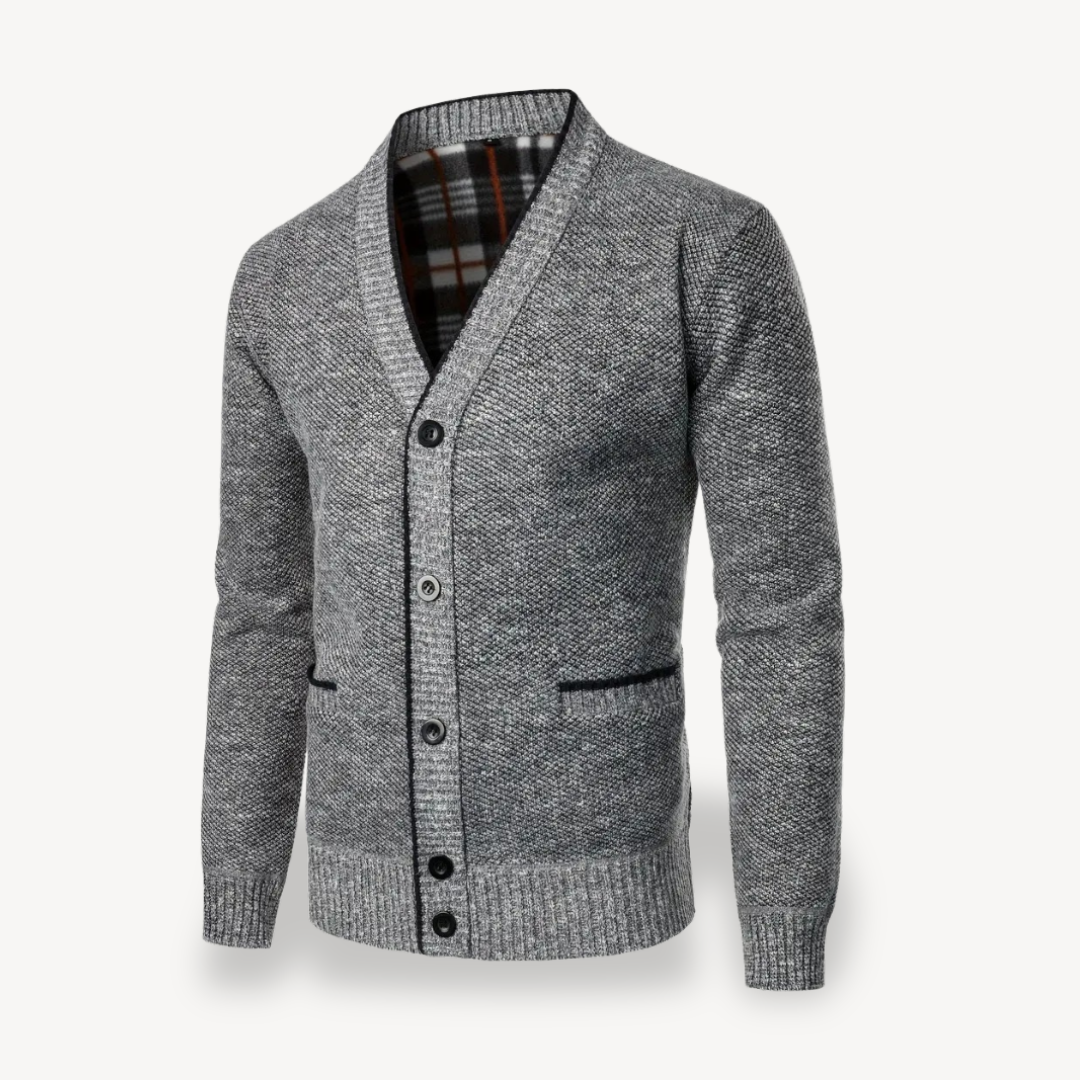 Men’s Button-Front Cardigan | Loravelle