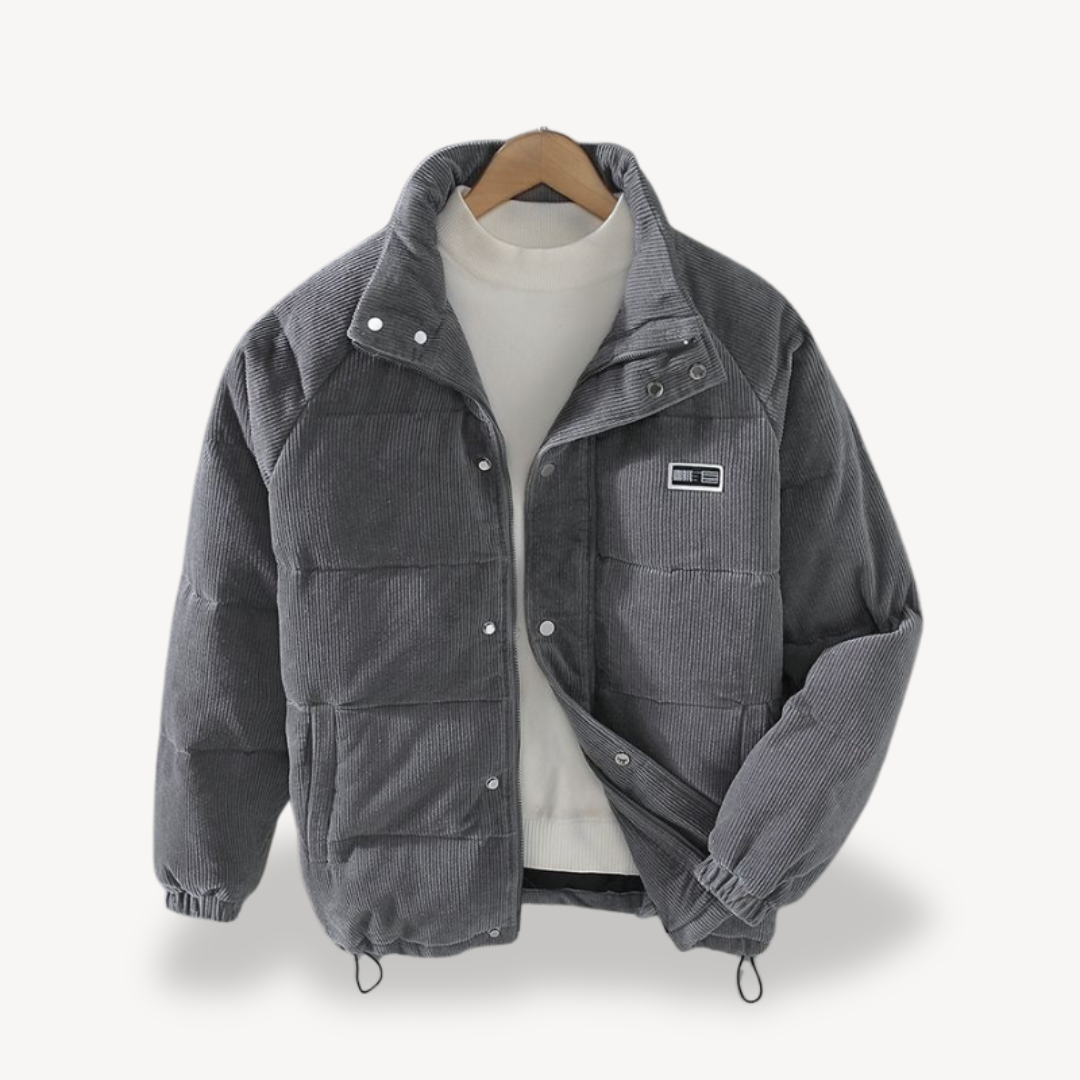 Corduroy Puffer Jacket for Men | Loravelle