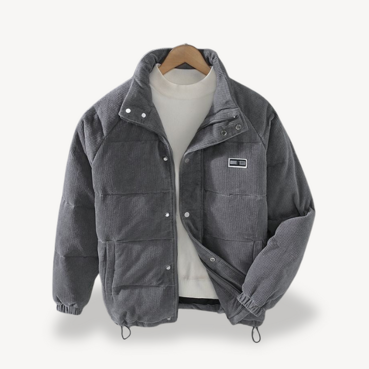 Corduroy Puffer Jacket for Men | Loravelle