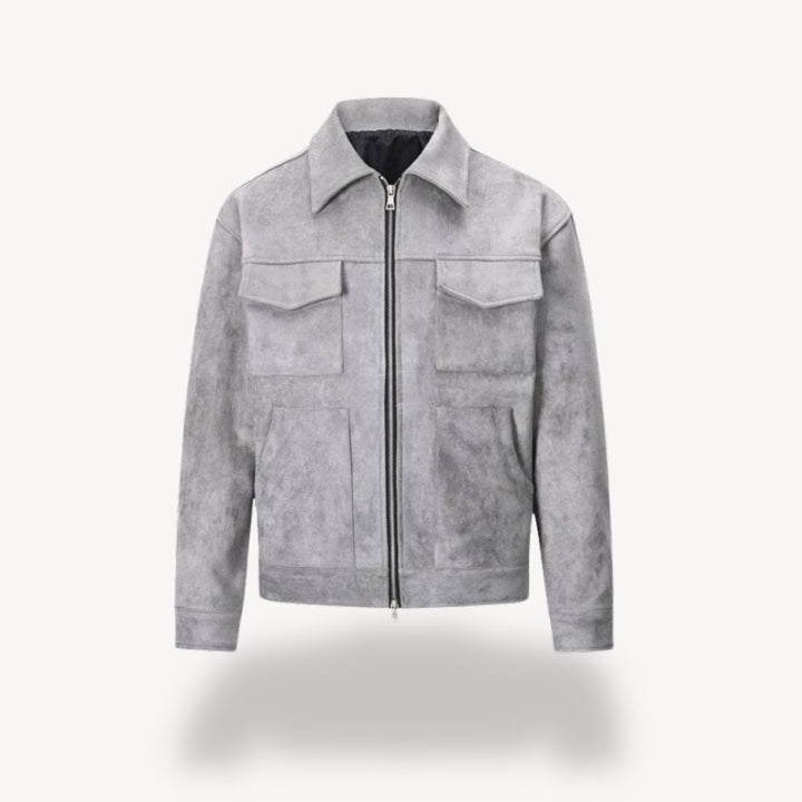 Suede Trucker Jacket Men's | Loravelle