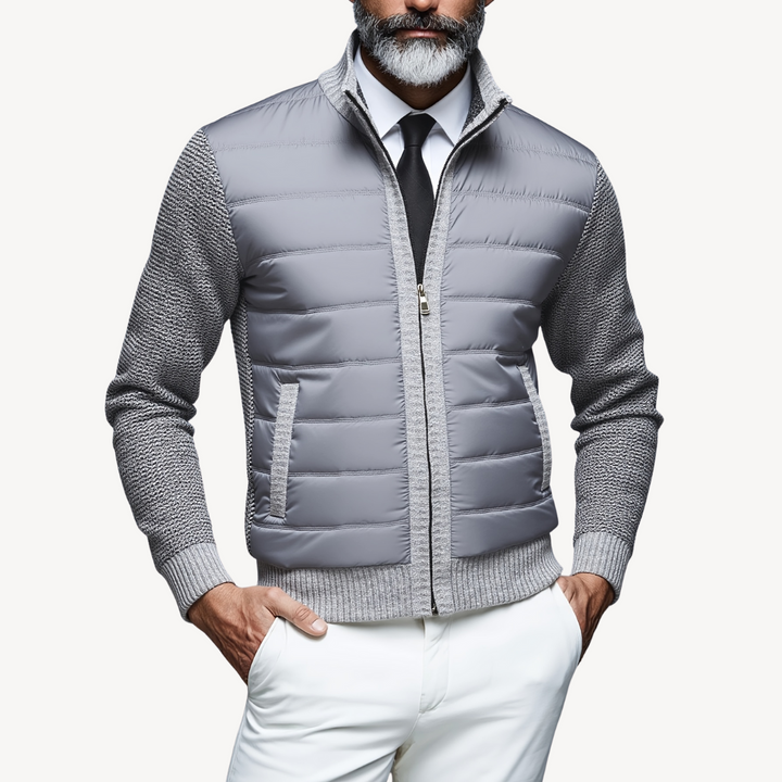 Men's Knitted Hybrid Puffer Jacket | Loravelle