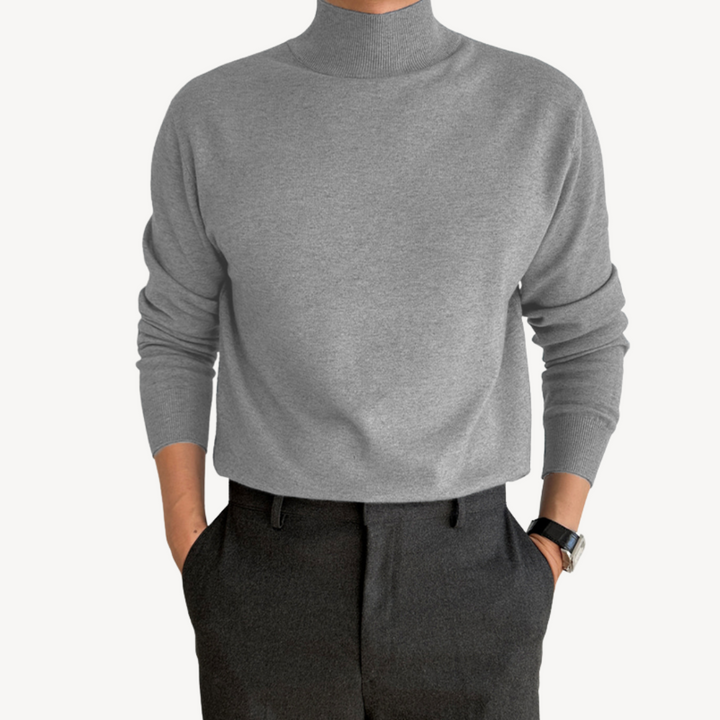 Cashmere Blend Turtleneck Sweater for Men | Loravelle