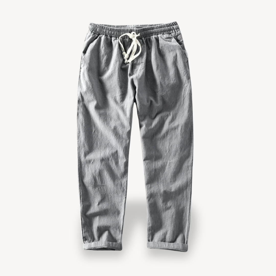 Men's Drawstring Linen Pants | Loravelle