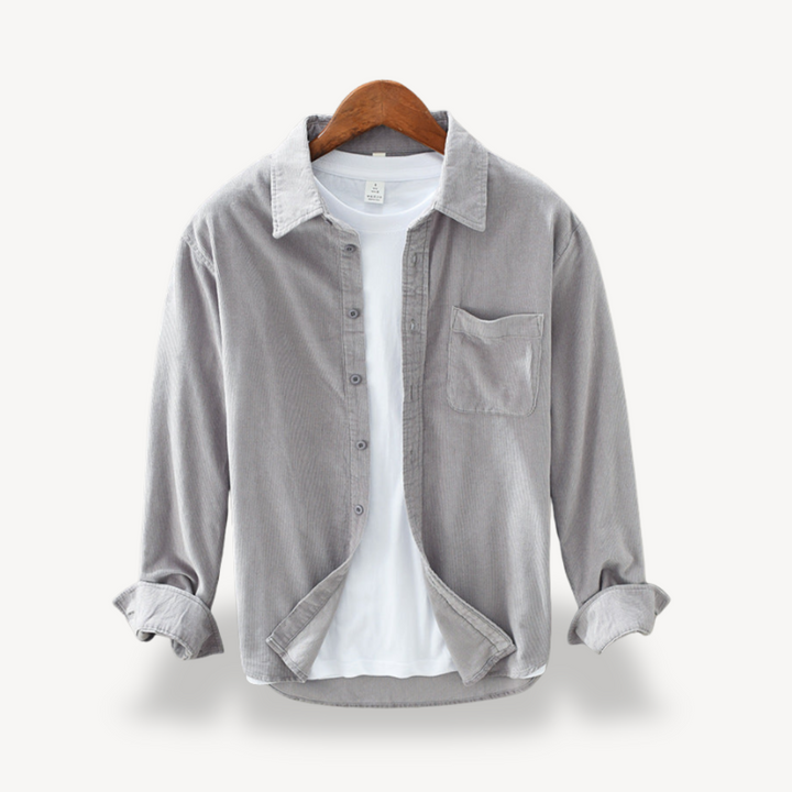 Men's Corduroy Long Sleeve Shirt | Loravelle