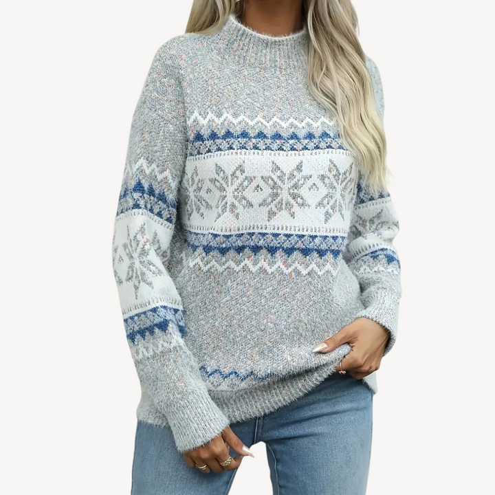 Fair Isle Knit Sweater for Women | Loravelle