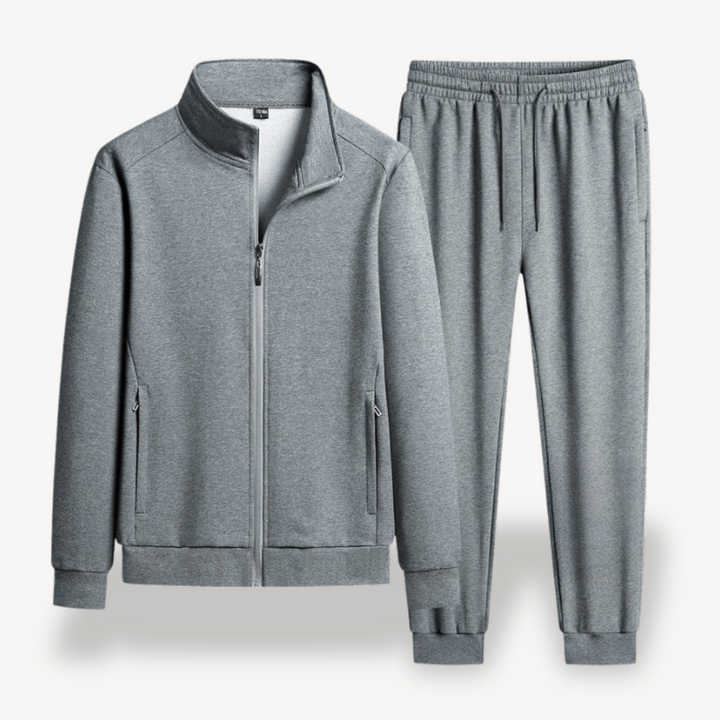 Men’s Cotton Zipper Tracksuit Set | Loravelle