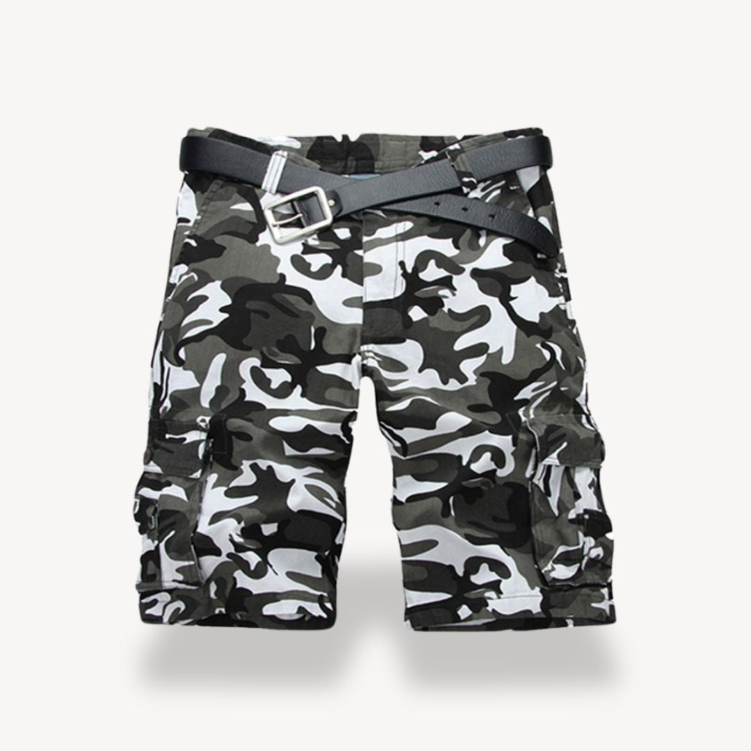 Men's Twill Belted Cargo Shorts | Loravelle