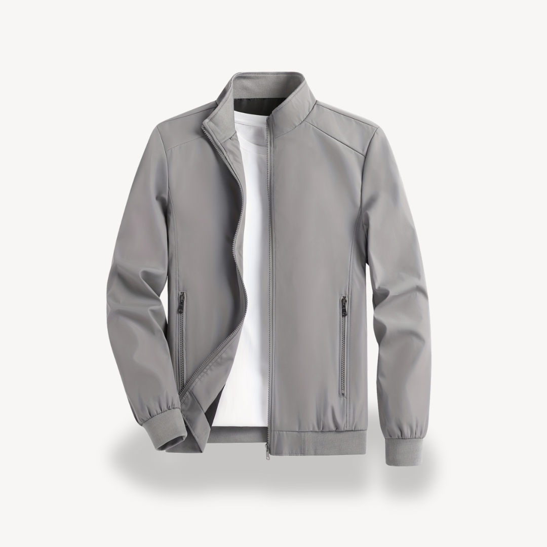 Men’s Polyester Casual Outerwear Zip Jacket | Loravelle