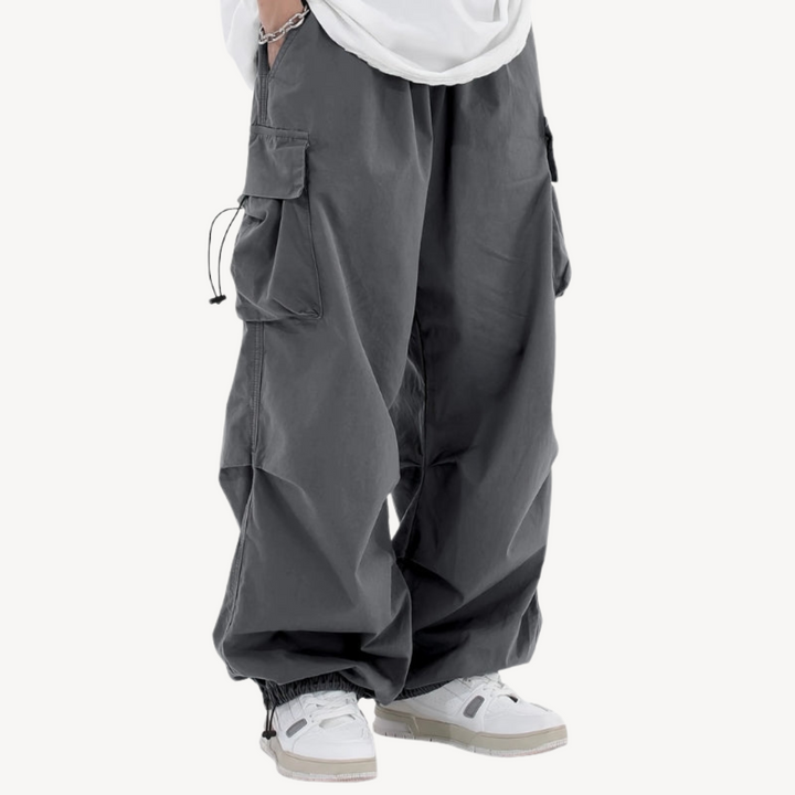 Men’s Baggy Cargo Parachute Pants | Loravelle