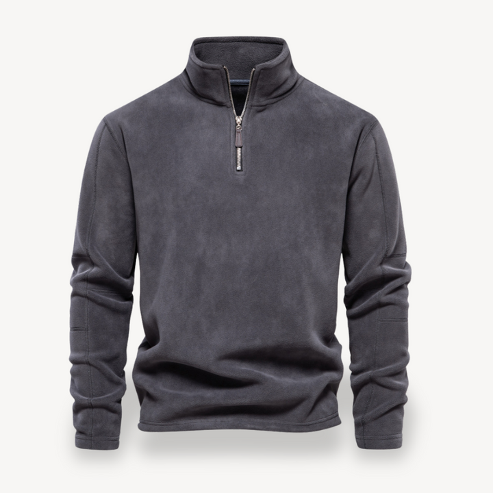 Fleece Quarter-Zip Pullover for Men | Loravelle