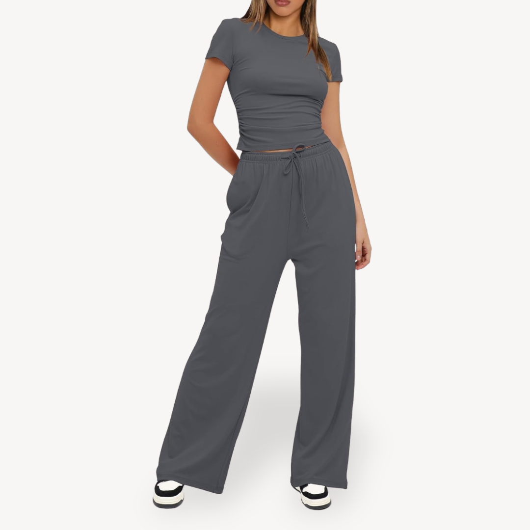 Drawstring Lounge Set for Women | Loravelle