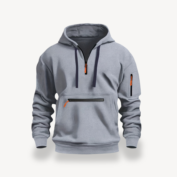 Men’s Cotton Blend Zip Hoodie | Loravelle