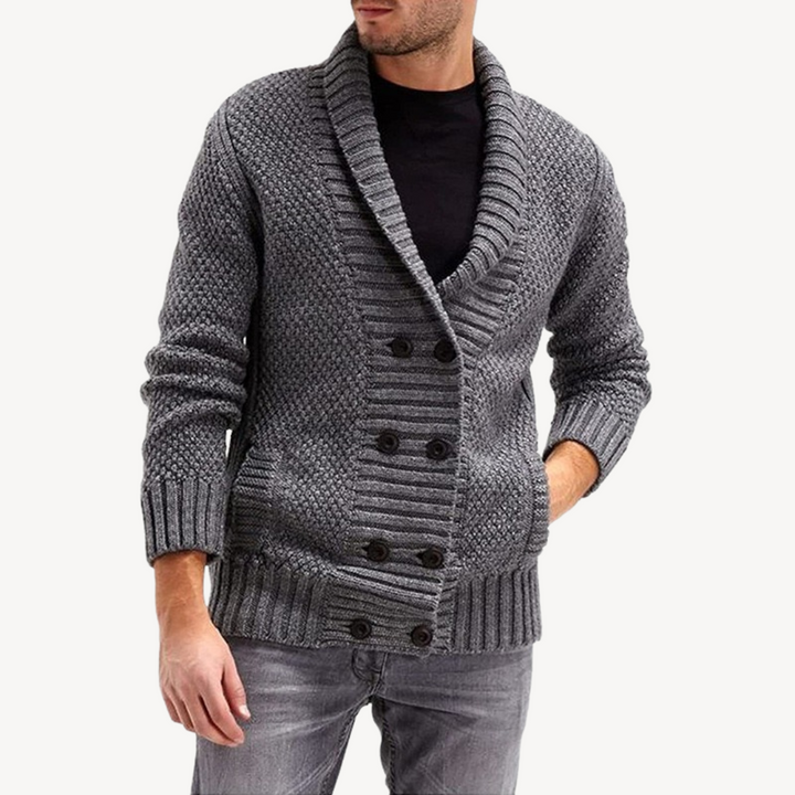 Men’s Button-Up Knit Cardigan Sweater | Loravelle